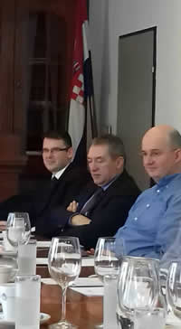 Dr. Goran Buturac, dr. Dražen Kovačević i prof. Josip Tica na Skupštini HDE